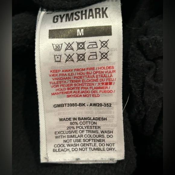 Gymshark Men’s Medium Tapered Crest Joggers - Picture 6 of 9